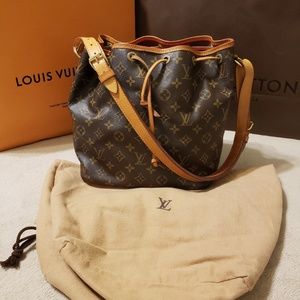 Authentic Louis Vuitton Noe drawstring bag